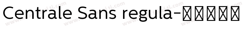 Centrale Sans regula字体转换